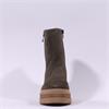 Marco Moreo Stockholm SideZip Wedge Boot - Olive Suede